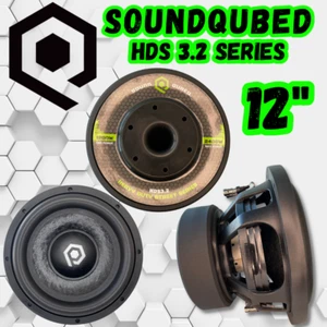 SoundQubed HDS3.2 系列 2400W 汽车音响低音炮 12 英寸双 2 欧姆