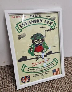 Póster arte Burts Brewery Isla de Wight enmarcado A4 repro - Imagen 1 de 1