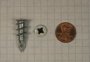 BUILDEX #6400M SCREW ANCHOR, ZINC DIE-CAST, FOR #6 SCREWS, FOR 1/2" THICK WALL - Picture 1 of 1