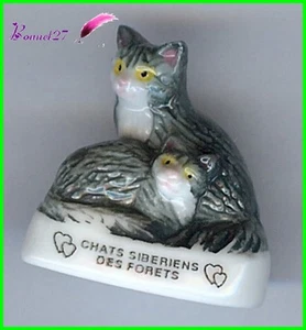 Feve Les Races de Chat Cat Edition Atlas " Les Sibérien des foret #A18 - Imagen 1 de 1