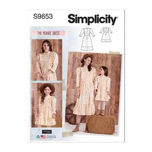 Simplicity Childrens & Misses Dress by Elaine Heigl Designs Sewing Pattern S9653 - Picture 1 of 8