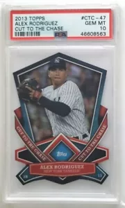 2013 Topps Alex Rodriguez Cut to the Chase #CTC-47 PSA 10 Low Pop - Picture 1 of 2