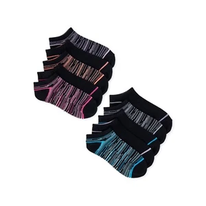 Wonder Nation Girls No Show Socks, 10-Pack, Size S(6-10.5) - Picture 1 of 1