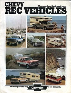 Chevrolet 1974 Recreation Vehicles - campers ++ USA market sales brochure - Picture 1 of 1