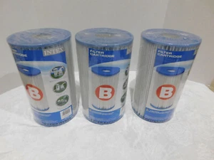 Intex Pool Filter Cartridges Type B #59905E 3 Pack - Picture 1 of 2