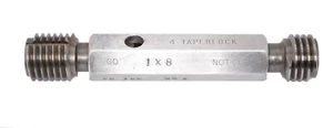 1-8 UNC-2B ~ Thread Plug Gage ~ Go Not-Go ~ 1.000 ~ 8 ~ Pratt & Whitney - Picture 1 of 1