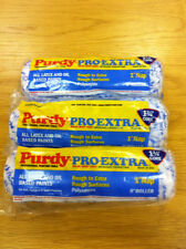 3 x 9" Purdy Colossus 1" Nap Long Pile Paint Roller Sleeves 1.75" Core