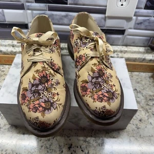 Zapatos con cordones Dr. Martens 1461 amarillos florales bajos talla 10 para mujer - Imagen 1 de 15