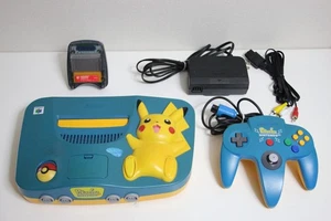 Nintendo 64 N64 Pokemon Pikachu Edition Console Bundle - Blue NUS-101 from Japan - Picture 1 of 17