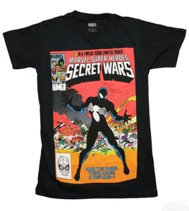Spider-Man neues Erwachsenen-T-Shirt - Marvel Secret Wars Ausgabe 8 Symbiont Gr. Lrg. C3 - Bild 1 von 1