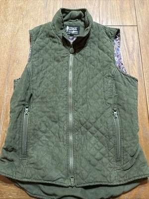 Chaleco Outback Trading Company para mujer mediano verde acolchado Foto 1 de 4