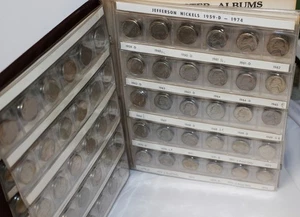 1938-1993 Jefferson Nickel Album and 150 Coins Set BU & Proof 5c Coins PDS Mint - Picture 1 of 8