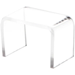 Plymor Clear Acrylic Rectangular Display Riser, 1" H x 1.5" W x 1" D - Picture 1 of 2