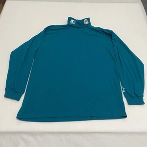 VTG Miami Dolphins NFL Starter Men's XL Turtleneck Long Sleeve Shirt Teal Green - Picture 1 of 7