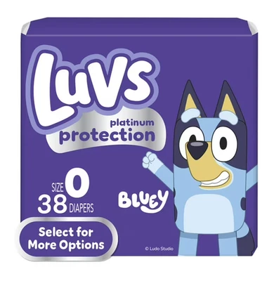 Pañales Luvs Platinum Protection para bebé talla recién nacido, 38 unidades Foto 1 de 4