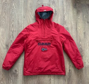 NAPAPIJRI Rainforest Send Winter Herren Anorak Gr. M Rot Freizeit Outdoor - Bild 1 von 24