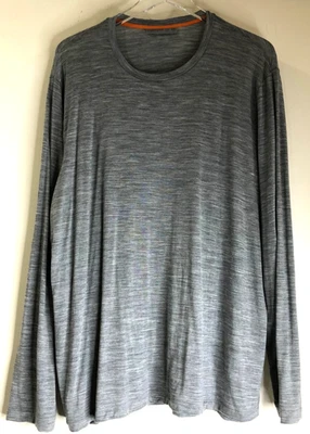 Camiseta Icebreaker Cool Lite Para Hombres Talla XXL Capa Base Cuello Redondo Manga Larga Mezcla de Lana Foto 1 de 4