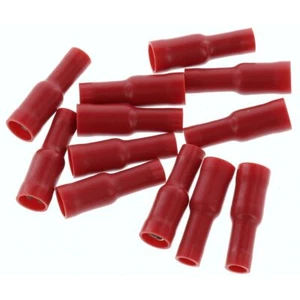 NARVA 56050BL CRIMP TERMINALS FEMALE BULLET INSULATED RED 2.5 - 3mm WIRE 4mm TAB - Picture 1 of 5