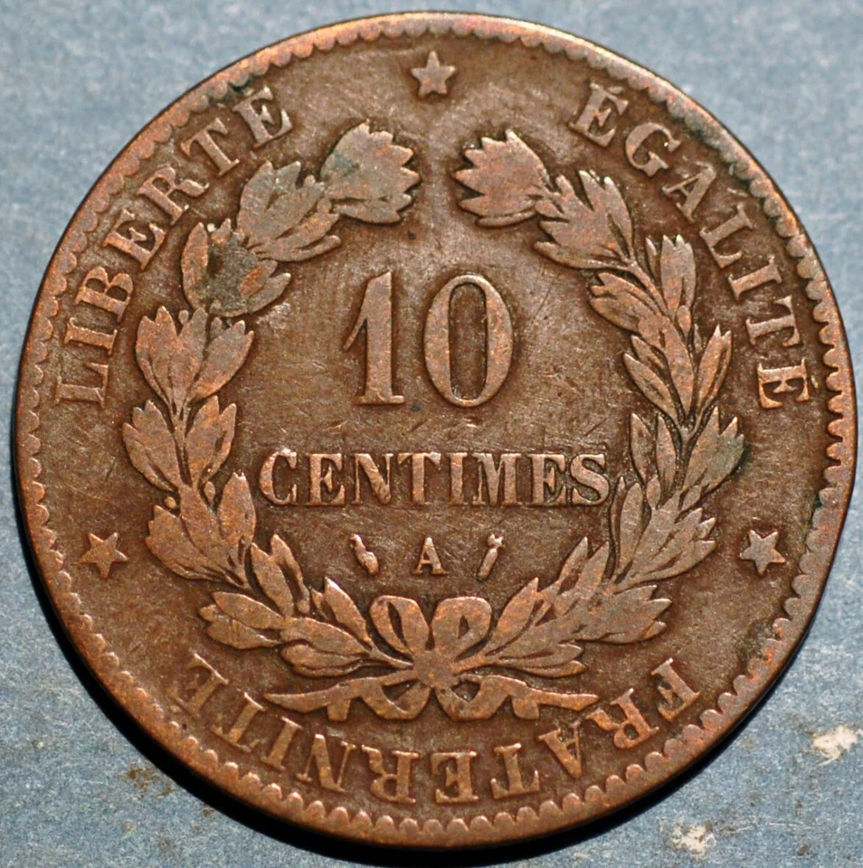 1886 France 10 Centimes KM#815.1 - Image 1 of 2