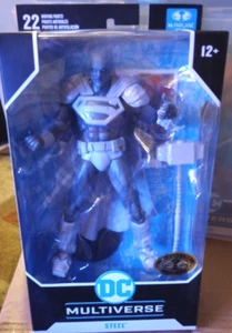 DC Multiverse Reign of the Superman Steel Platinum Edition 2023 McFarlane #15286 - Foto 1 di 5