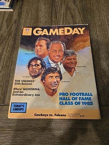 Vintage Rare October 27 1985 Dallas Cowboys Atlanta Falcons Gameday Program - Picture 1 of 4