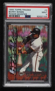 1995 Topps Traded & Rookies At the Break Power s Barry Bonds #3 PSA 9 MINT