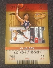 2002-2003 FLEER AUTHENTIX YAO MING RC #101 86/100 CLUB BOX RARE ROOKIE HOF