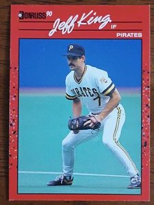 JEFF KING PITTSBURGH PIRATES 1990 DONRUSS BASEBALL CARD #480 - Picture 1 of 1
