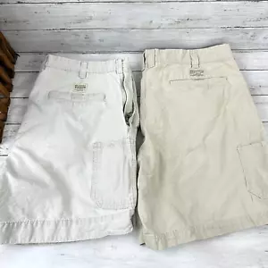 Lot of 2 Columbia Shorts Mens Size 42 Fishing Beige / Tan Outdoor Hiking - Picture 1 of 16