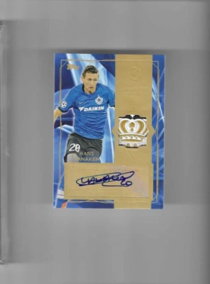 2017 TOPPS CHAMPIONS LEAGUE SHOWCASE HANS VANAKEN AUTO LOGO PATCH 1/1 - Image 1 of 4
