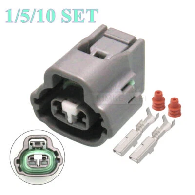 2 Pin Automobile VVTi Solenoid Valve Female Connector Plug Kit for Toyota Lexus - Image 1 of 2