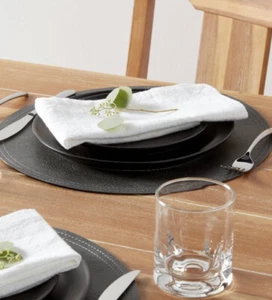 Threshold Cloth 100% Cotton Napkins 4-pack 18” x 18” white Easy Care Dining - Picture 1 of 6