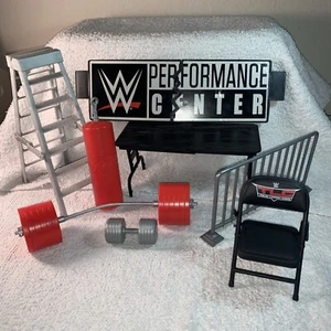 WWE Wrekkin' Performance Center Accesorios Performance Center Lote Raro WWF ACW - Imagen 1 de 16