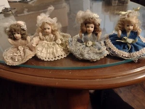 little tiny miniture porciline dolls - Picture 1 of 5