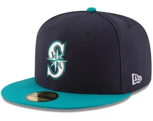Seattle Mariners New Era 59FIFTY SEA MLB Authentic Fitted Cap - Picture 1 of 2