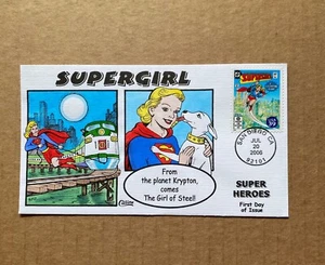 US FDC Collins HP #4084s Super Girl DC Comics Super Heroes 2006 - Picture 1 of 3