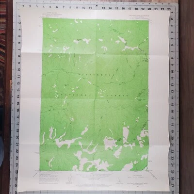 Mapa topográfico Nez Perce Peak Quadrangle Idaho 1962 USGS serie de 7,5 minutos Foto 1 de 4