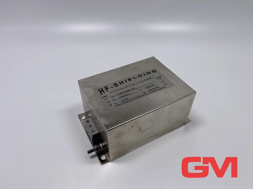 HF-Shielding Netzfilter FURK 260/3x16A EMV filter 250/440V 3x16A 240mA/Ph. - Image 1 of 4