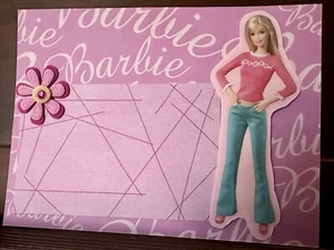 8X6 SCRAPBOOK BARBIE THEME 20 PGS HANDMADE PARTY PICS 2SCRAPPYCHIX - Picture 1 of 13