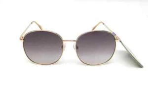 FOSTER GRANT OVERSIZED ROUND GOLD SUNGLASSES 100% UV PROTECTION KG 21 03 - Picture 1 of 4