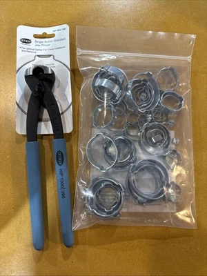 Oetiker 14100396 Pinza, Abrazadera de Mandíbula Recta Alicates Abrazadera de Manguera de 2 Orejas Surtido Foto 1 de 3