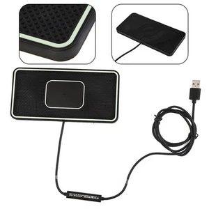 Kabelloses Ladepad Auto-Startrampe Kabellos Mit Kabel QI-Standard Schwarz - Zdjęcie 1 z 22