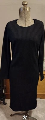 Women's Black Sweater Dress Medium MNG - Image 1 of 4