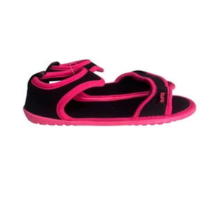 FlopEze Sandals Womens Size 5/6 Black Pink Light Active Waterproof Summer - Picture 1 of 8