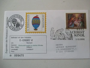 Ballonpost - Christkindl 1991 - 31. Weihnachts-Ballonpost - Bild 1 von 2