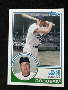 ⭐🦄 2021 Topps Archives 1983 Design #166 Duke Snider – HOF Dodgers Legend 🆓📦 - Picture 1 of 2
