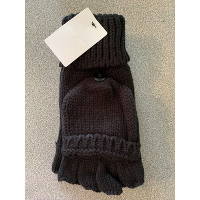 Guantes negros sin dedos unisex para hombre y mujer talla adulto ¡NUEVOS! Foto 1 de 4