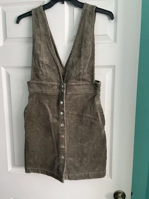 Vestido Jersey Forever 21 Verde Oliva Pana Talla Grande Nuevo Con Etiqueta Foto 1 de 4