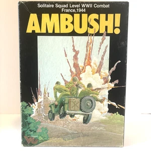 Vintage 1983 Victory Games AMBUSH! Solitaire Squad Level WWII Combat France 1944 - Picture 1 of 11