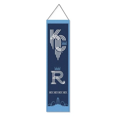 Kansas City Royals City Edition 8x32 Inch Vertical Wool Embroidered Hanging - Image 1 of 4